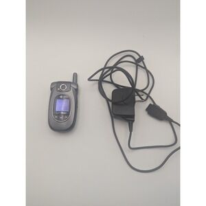 LG VX8300 Flip Phone Grey Camera with Charger Working Retro Electronics